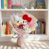 Sanrio Реалистичный Букет из Мыла Hello Kitty Мультяшный Вечные Реалистичные Розы Праздничное Собрание Подарки на Праздник Ручная Работа Подарок