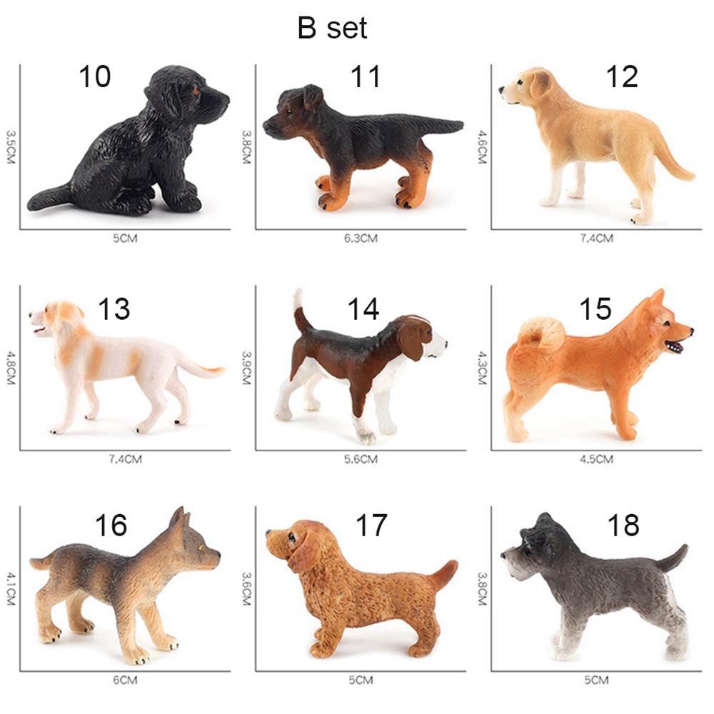 Accessories Puppy Figures Animal Model Children Educational Toys Micro Landscape Dog Figurine