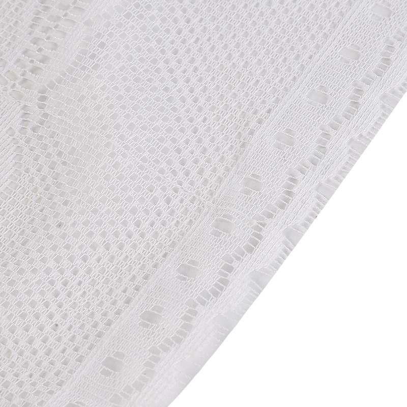 Европейские белые кружевные прозрачные шторы для кухни, ламбрекен, оконные тюлевые шторы, разделители для кафе, шторы для спальни, римская штора