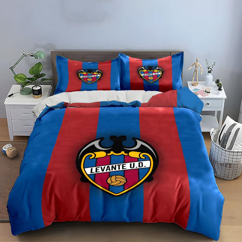 Red-blue stripes, Levante emblem. Bedding sets Duvet cover sets Duvet covers Pillowcases(1 * Duvet Cover 2 * Pillowcases without duvet insert)