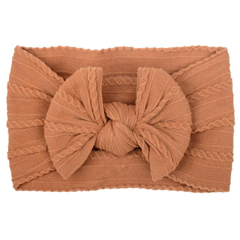 Baby Girls Bow Headbands, Soft Elastic Nylon Hairbands for Infants Toddlers