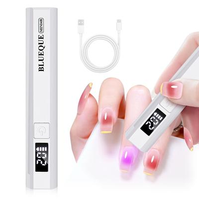 Портативная мини-лампа для ногтей USB LED с индикатором уровня заряда батареи, таймером обратного отсчета и УФ-светом для быстрого просушивания рук, идеально подходит для профессионалов и удобна для переноски [Новейшая модель 2025 года] Свет,