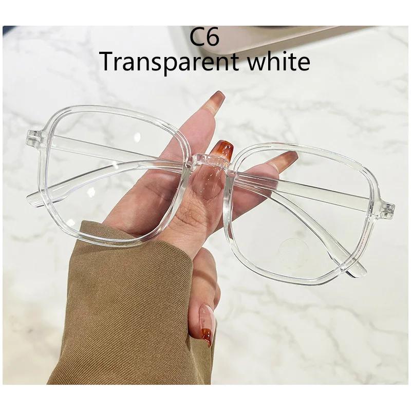 New Irregular Anti Blue Light Glasses Women'S Candy Flat Lens Ins Shades Large Frame Flat Lens