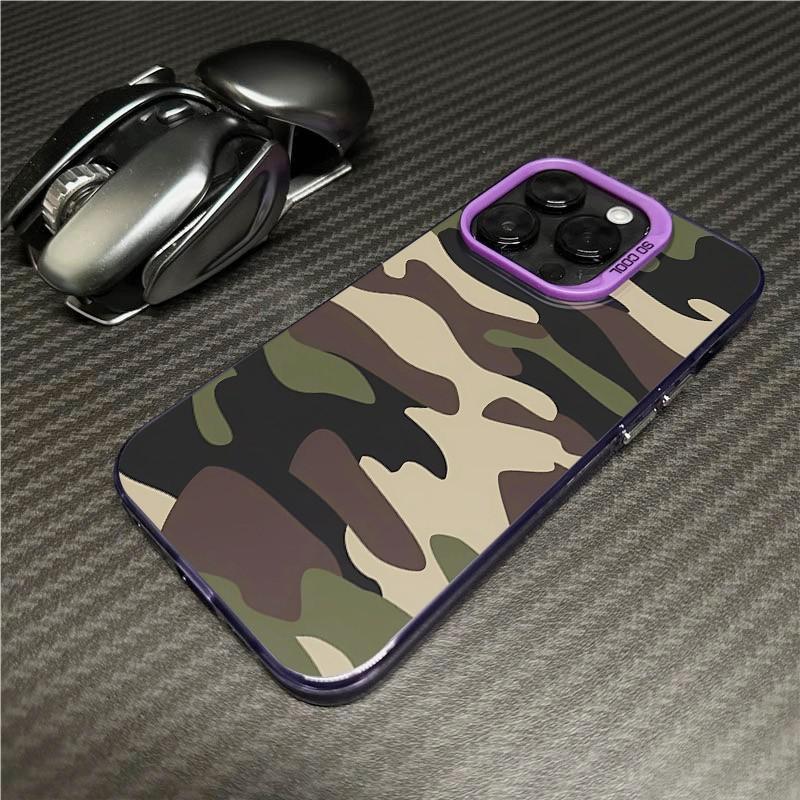 Телефонный чехол в военном стиле с камуфляжным рисунком для iPhone 17 16 15 14 13 12 11 Pro Max Plus Лазерный чехол для iPhone XS X XR Fundas
