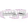 Outdoor Sofa Set 8 pcs Natural Solid Acacia Wood