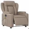 VidaXL Fauteuil de massage inclinable électrique cappuccino similicuir 3204543