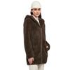 Veste Sherpa Femme Urban Classics - Marron - S - Manches Longues - Non Respirant - Non Imperméable