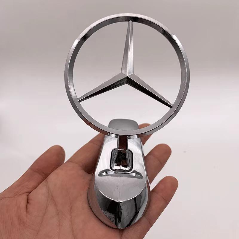 Эмблема Mercedes-Benz, Передняя эмблема Mercedes-Benz, Эмблема на капот, Логотип автомобиля, 3D металлическая эмблема для капота Mercedes-Benz F4