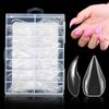 70/140/150Pcs Eagle'S Talon False Nail Tips Short Curved Stiletto Clear Soft Fake Nails Extension For Diy Nail Salon Manicure