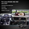 12,3" Автомобильный мультимедийный плеер для Lexus RX300 350 450 2015-2018 GPS-навигация Радио Android12 8+128G 8 ядер CarPlay 4G 360-градусная камера