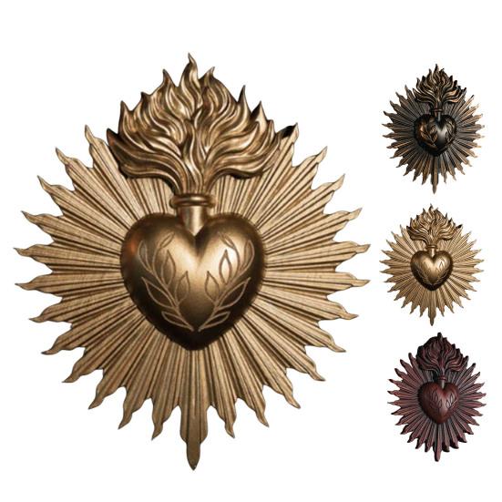 Священное Сердце Готическая Настенная Табличка Украшение Дома Молитвенный Стенд Непорочное Сердце