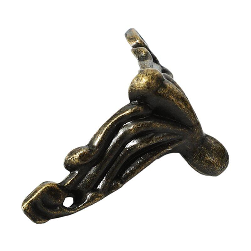 120pcs Antique Bronze Zinc Alloy Jewelry Box Feet with 480 Screws - Decorative 27x19mm Case Corner Legs Protectors