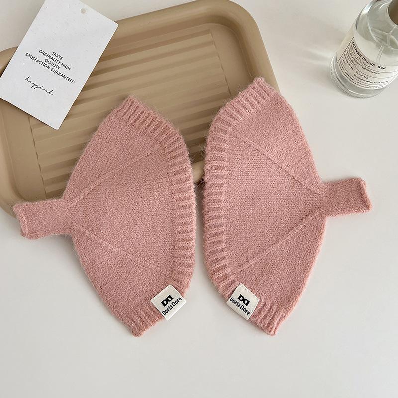 Новый стиль Зимний стиль Ракушка Однотонные Вязаные Перчатки для Студентов и Женщин Теплые и Универсальные Без пальцев Перчатки-митенки Рукава