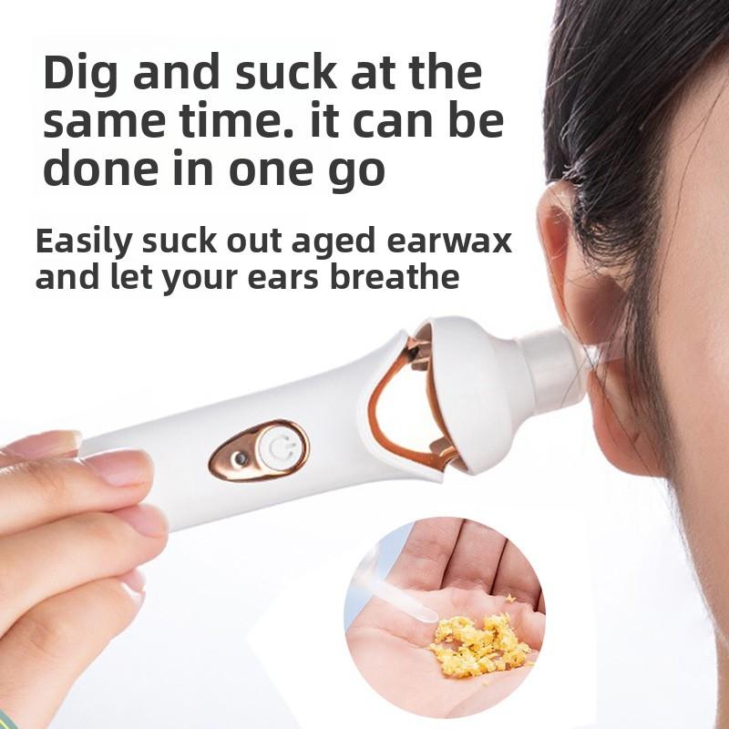 Electric Ear Plucking Artifact Sucks Earwax Plucking Ears Adult Ear Plucking Children's Visual Luminous Earwax Cleaner Ear Plucking Spoon