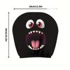 Halloween Face Printed Car Pillowcase Soft Comfortable Decorative Washable Polyester Fabric Cushion Cover Auto Seat Headrest
