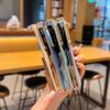 Luxury Plating Bumper Retro Denim Texture Case for Samsung Galaxy Z Fold 8 Ultra 8 7 for Magsafe Magnetic Hinge Protection Cover