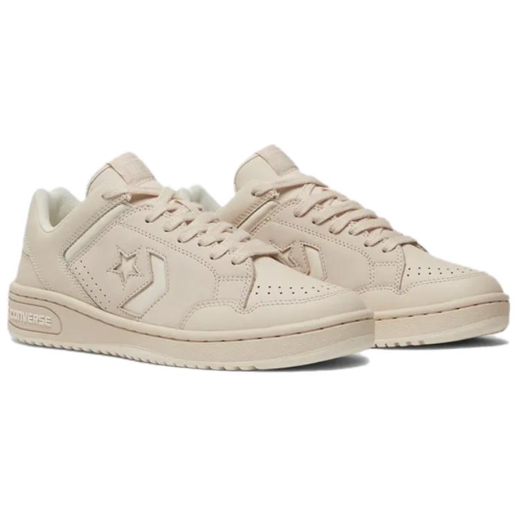 Converse Серия Weapon удобные мягкие низкие лайфстайл кроссовки унисекс бежевые