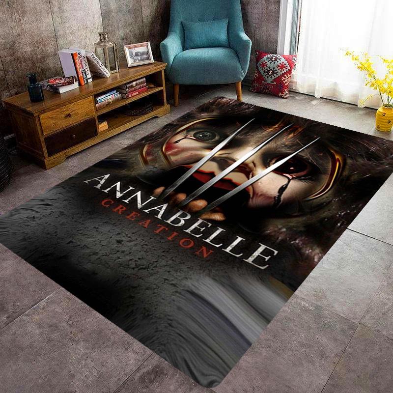 Doll Horror Unveiled carpet Living room and bedroom mats printing Christmas gifts Dormitory decoration Protective pad