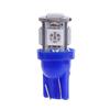 20 Pcs 12V T10 5050 5 SMD LED Car Wedge Light Bulbs Super Bright Lamp Blue