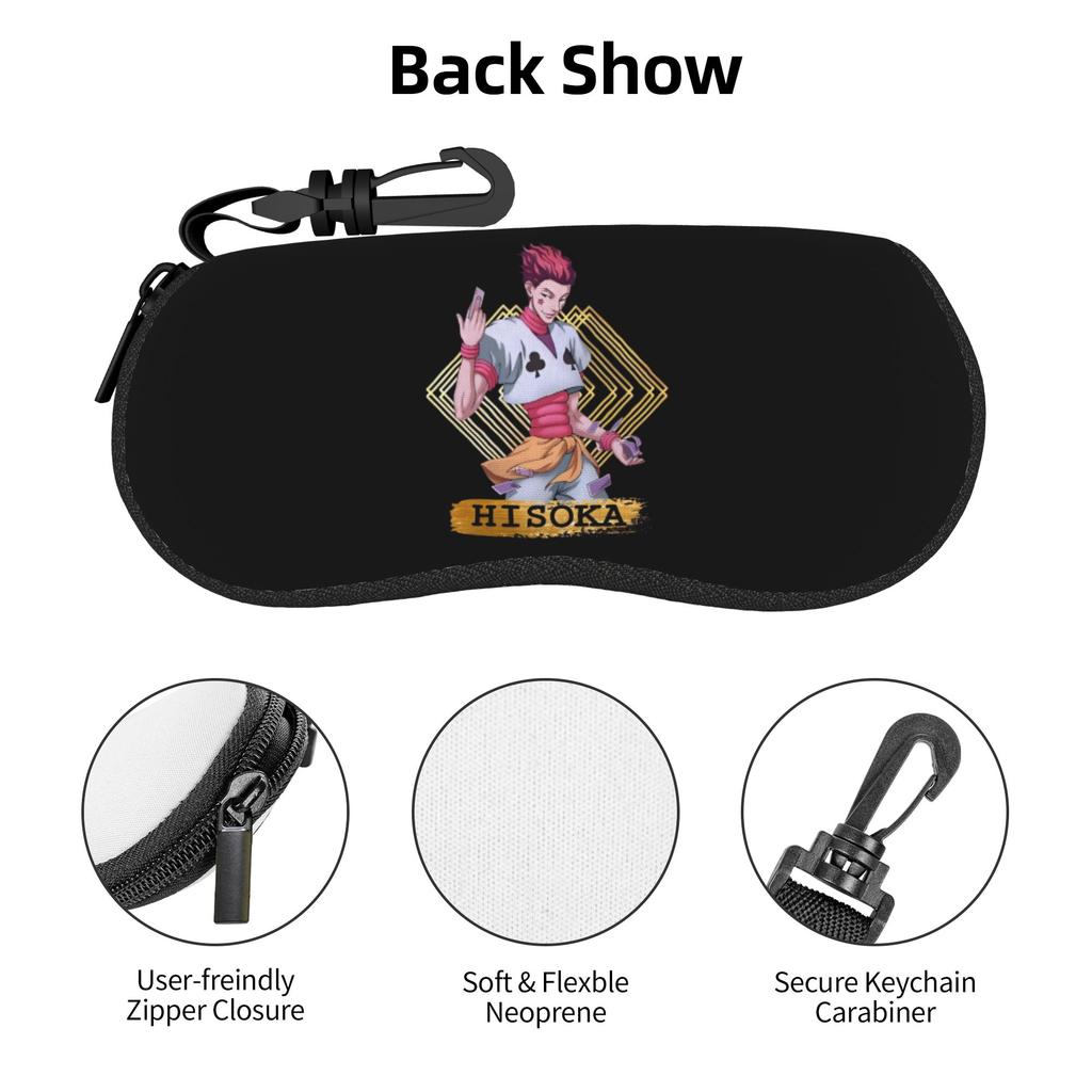 Hisoka Anime Hunter Japane Manga Shell Eyeglasses Protector Cases Cool Sunglass Case Glasses Pouch