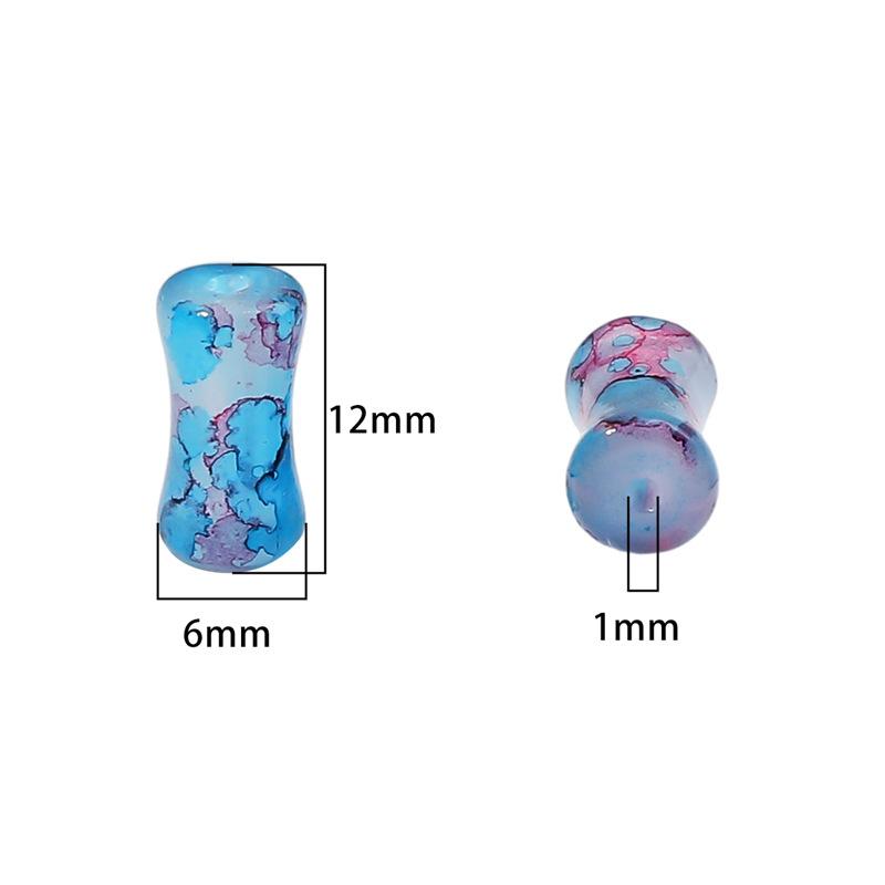 Стеклянные ореолы для окрашивания Бамбуковые бусины Бусины в старинном стиле Бусины ручной работы Аксессуары для бисера Глазурь Имитация нефрита Бусины Материалы