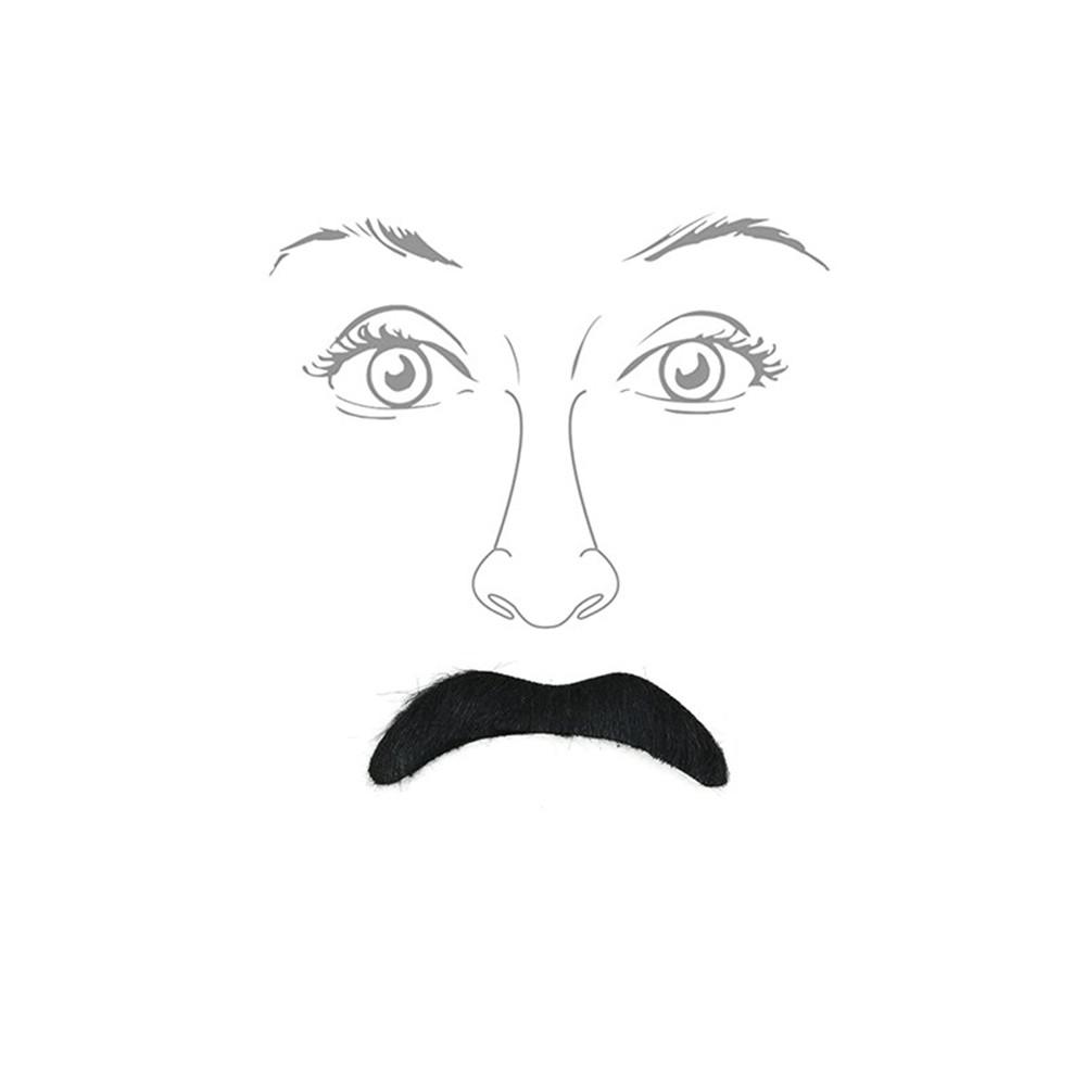 12 шт./Карточка Черная короткая плюшевая накладная борода Хэллоуин Маскарадный бал Борода