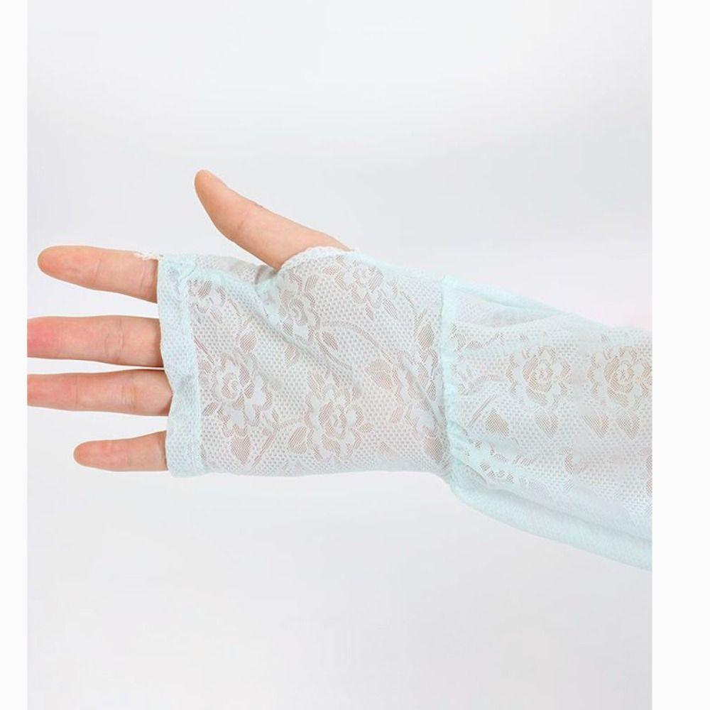 Дышащие рукава из ледяного шелка, защита от УФ-лучей, длинные перчатки из ледяного шелка, модный солнцезащитный рукав, спорт