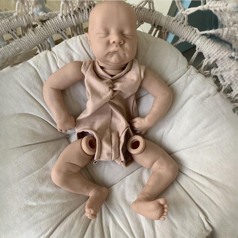 18-дюймовый комплект кукол Reborn Levi с закрытыми или открытыми глазами, мягкие виниловые формы для кукол, пустой неокрашенный комплект в разобранном виде, аксессуары для игрушек ручной работы «сделай сам»