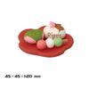 ZAKKA Cherry Blossom Miniature Japanese Cat Ornaments - Cute Heart-Shaped Desktop Decor Gifts.