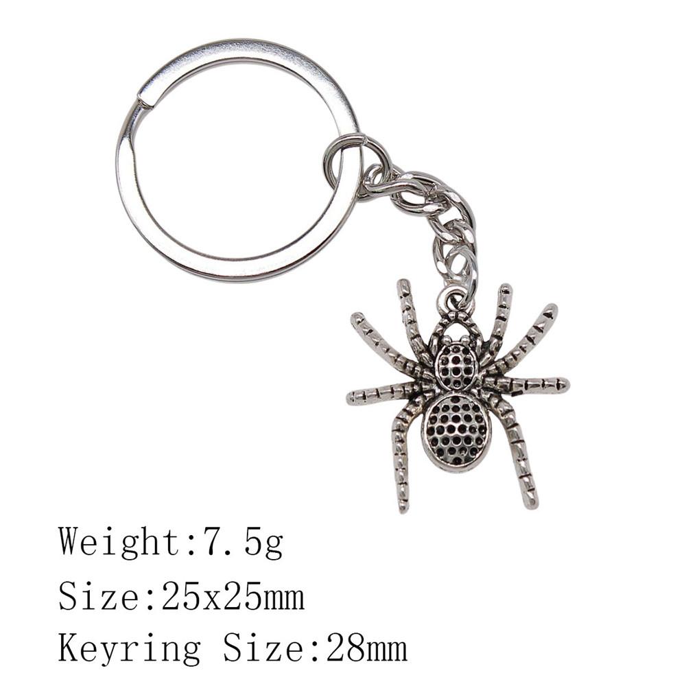 Брелок для ключей на Новый год в виде паука и летучей мыши, дешевые милые вещи, новые брелки