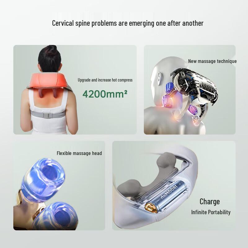 AUX Neck and Shoulder Kneading Massager P11 CN plug (adapter included)