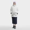 Fila Original Warm Mid-Length Hooded Long Sleeve Down Jacket Women Outerwear Cloud-Mushroom-White F11W449909FWT