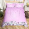 Homewish Chic Princess Fashion Duvet Cover Set,Glitter Sequin Print Bedding Set,Teen Adult Girl Female Bed Set