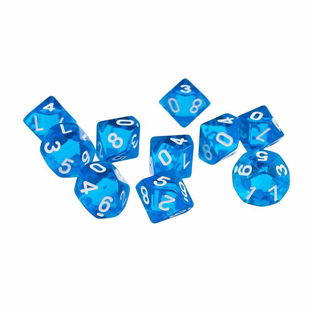 10Pcs Family Party Entertainment Playing Games Board Games Game Toys Dice Game Dice D10 Dices