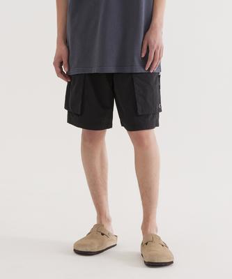 Woven Utility Regular Cargo Shorts Black