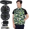 Work Clothes New Strongest 30V Super High Output Vest with Fan Fan Full Harness Safety Belt 20000mAh Large Work Clothes with Adjustable PSE Heat