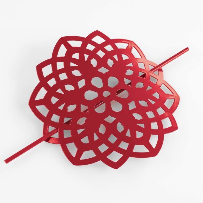 Embrasse Rosace rouge