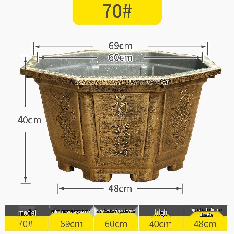 Extra-Large Round Plastic Planter for Trees, Lotus, and Water Plants