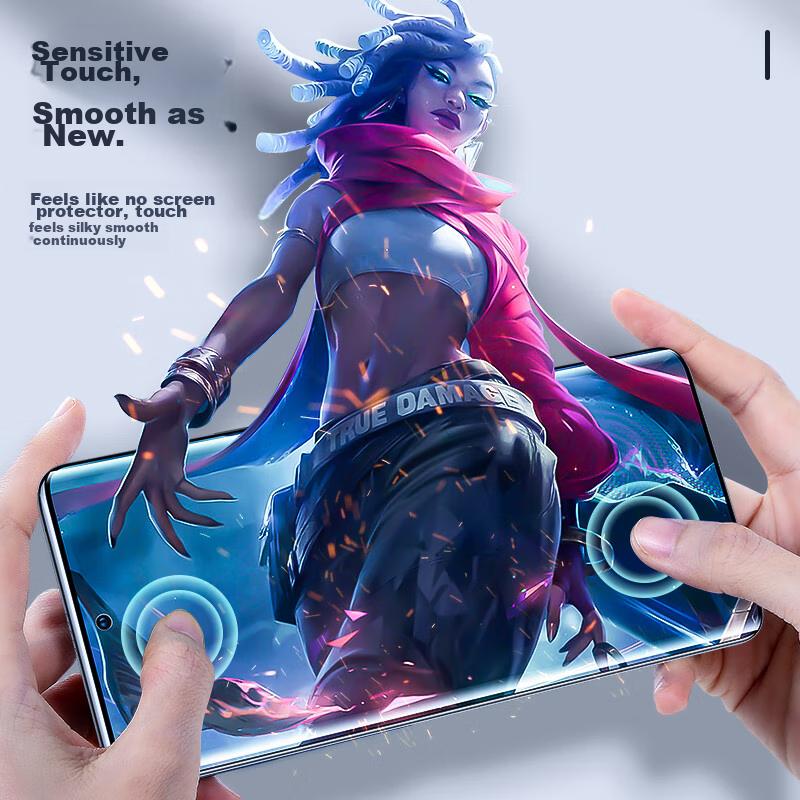 Nanomaterial Full Screen 2 Pieces Hydrogel Film for Huawei Nova 7 Pro, Honor 30 Pro/+ Soft Screen Protector, Non-Tempered High-Definition JM651