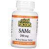 S-adenosyl-L-methionine, SAMe 200, Natural Factors  30 Tabs (72406014)