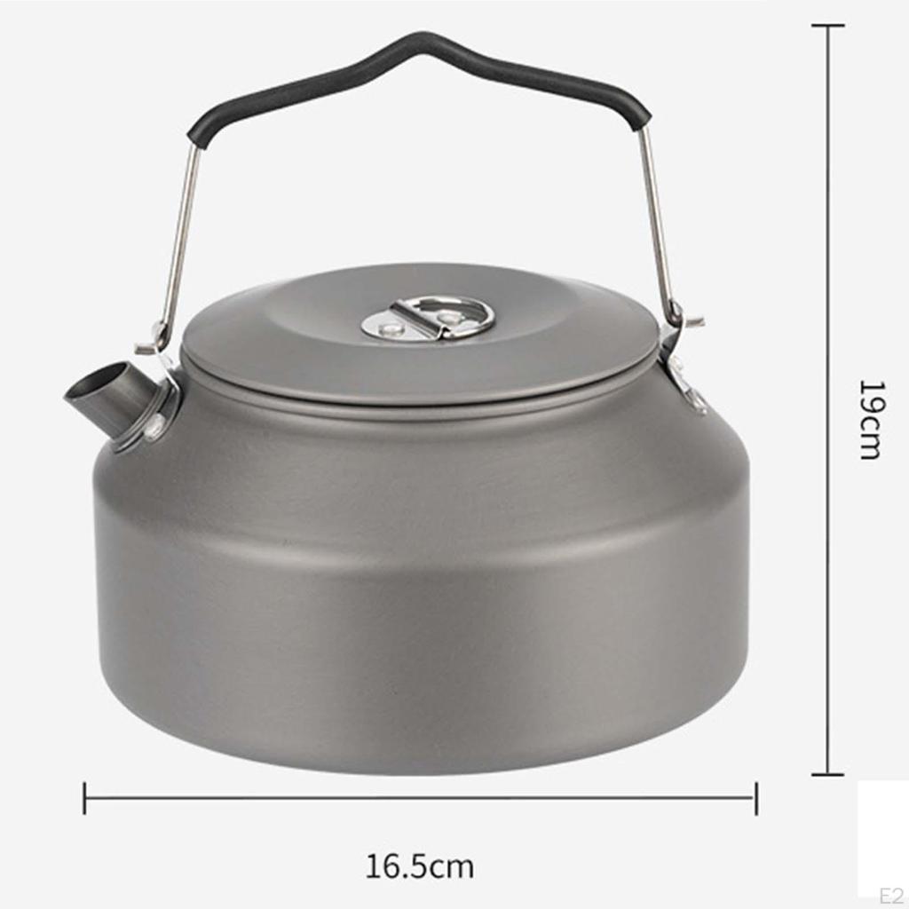 Camping Kettle 1.6L Water Cooking Teapot Pot Aluminum for Travel