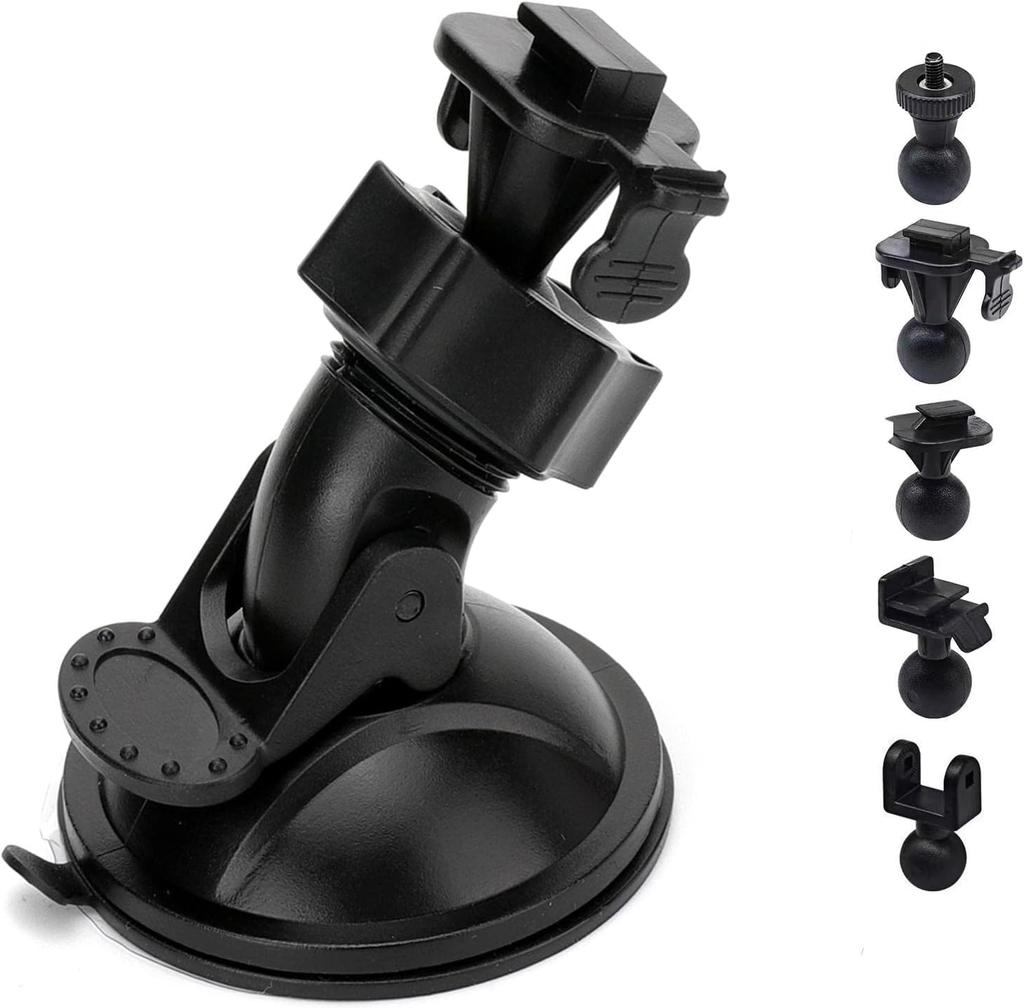 iSportgo Genuine S10 Dash Cam Suction Cup Mount with 6+ Different Adapters, Compatible with