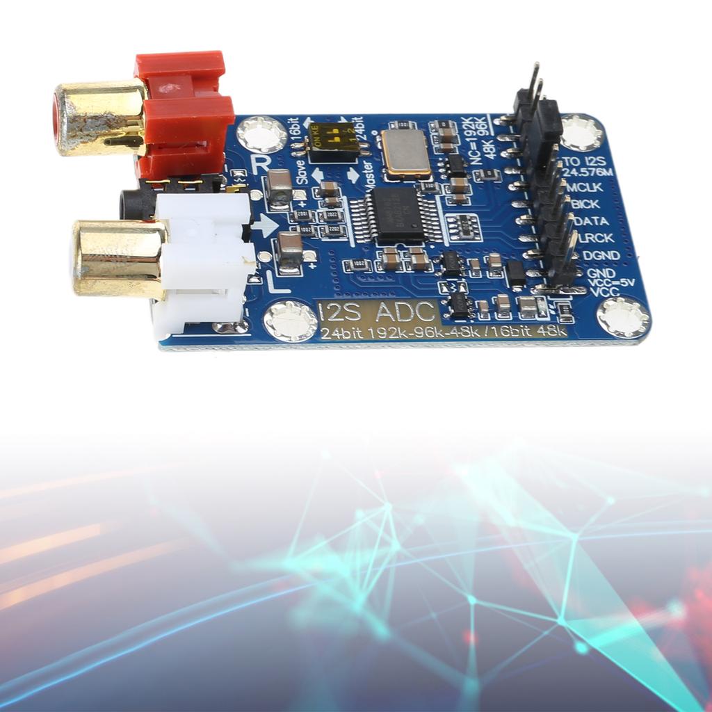 Professional I2S ADC Sound Capture Card Module with High Sampling Rate 24BIT 192K 96K 48K