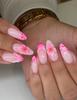 Wearable French Y2k European And American Sweet And Cool Manicure Three-dimensional Wavy Flower Short Fake Nails