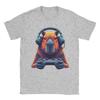 Streetwear TShirt Summer Capybara Funny Video Games Capybara Gaming Gamer Novelty TShirts  Pure Cotton Tee Shirt Short Sleeve