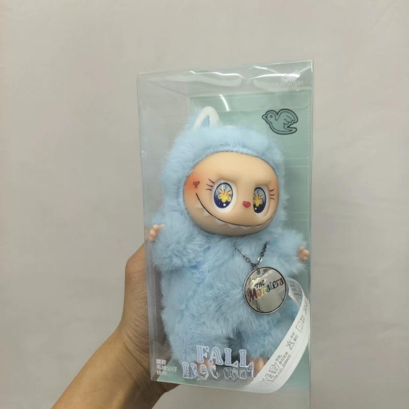 Высококачественная кукла-подвеска Zimomo Little Leader Labubu Change Baby Green Limited Edition из плюша и винила Labubu Doll в подарок