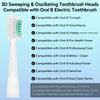2/4/8/12 шт. Совместимые с электрической зубной щеткой Oral B, с волновым колебанием и вибрацией, сменные насадки, 3D-движущаяся насадка