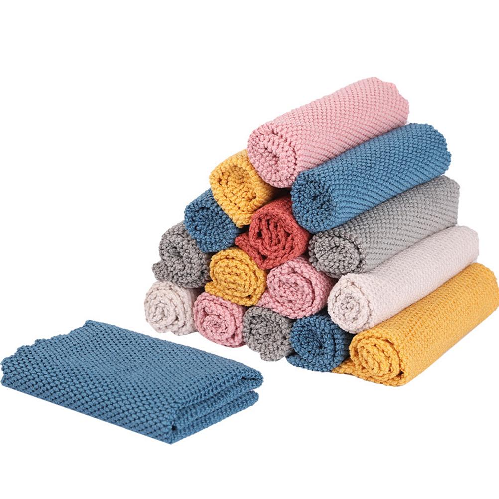 Pearl Weave Cleaning Towel Absorbent Kitchen Towel New Dishcloths Towels For Table