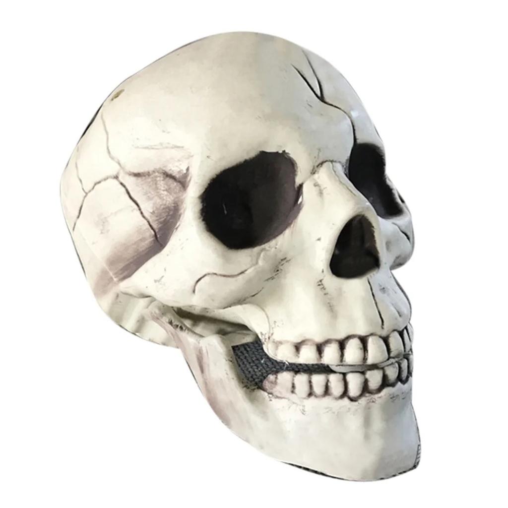 Жуткий пластиковый скелет с открытым ртом, декор для дома с привидениями, реквизит для Хэллоуина