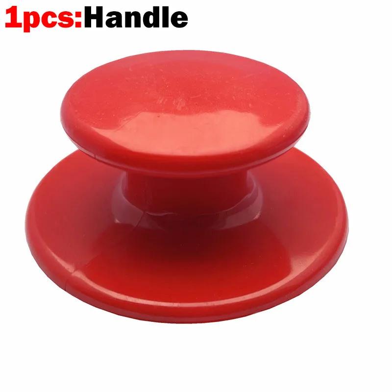 6pcs/set Car Wax Applicator Pads Set with Red Handle Soft Sponge Applicators Foam Wax Pad for Polishing and Cleaning Cars